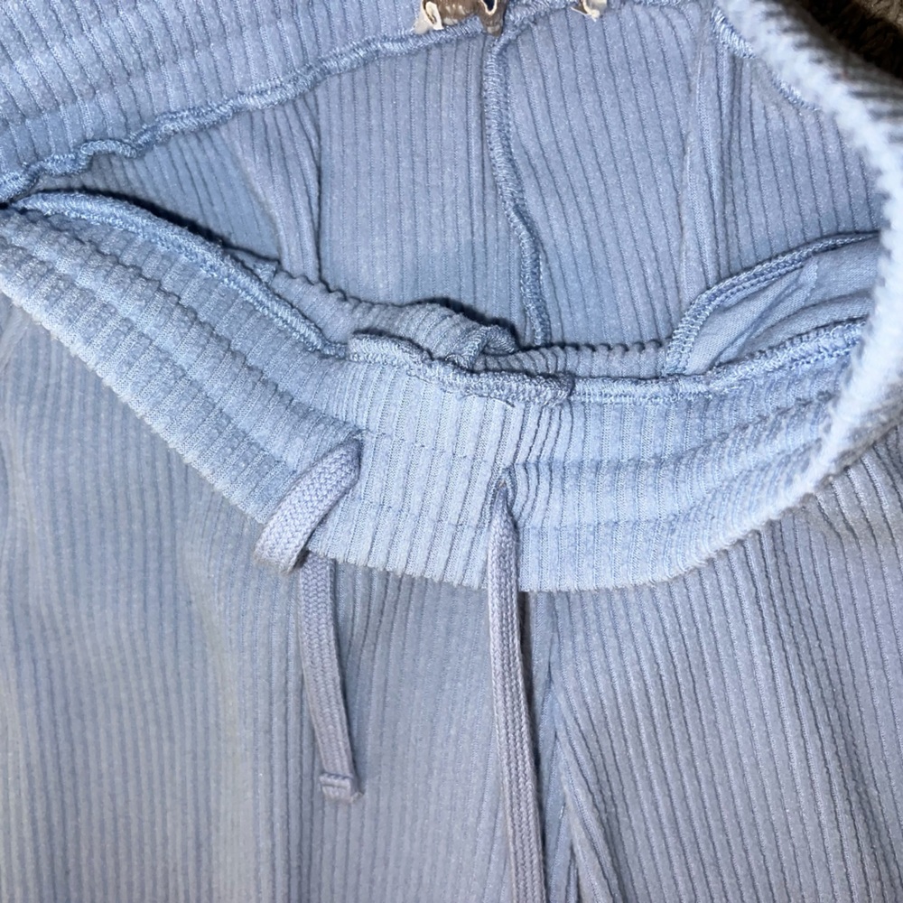 Abercrombie & Fitch Light Blue Ribbed Cozy Lounge Set XXS - Picture 6 of 12